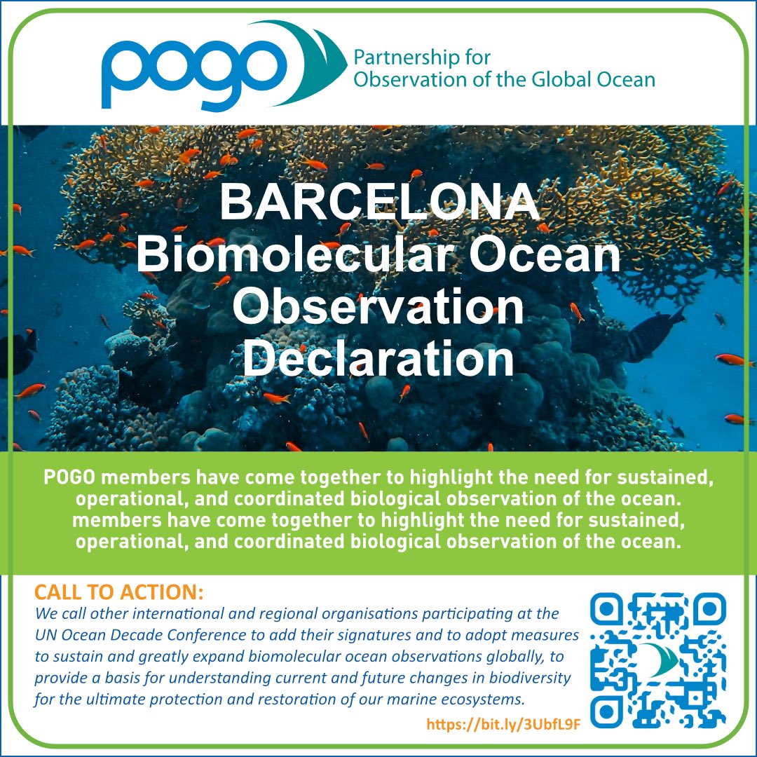 BARCELONA Biomolecular Ocean Observation Declaration